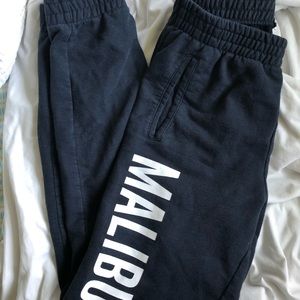 brandy melville rosa malibu sweatpants